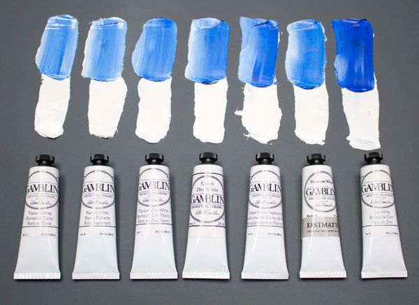 Gamblin White Tinting Strength with Ultramarine Blue 