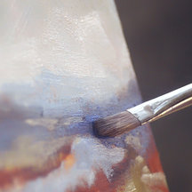 Controlling surface quality oil painting
