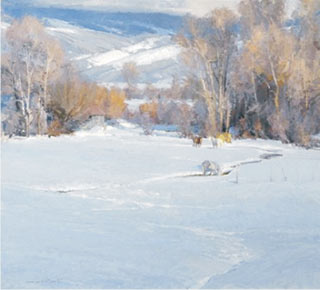 Skip Whitcomb, Winter Pasture, Oil