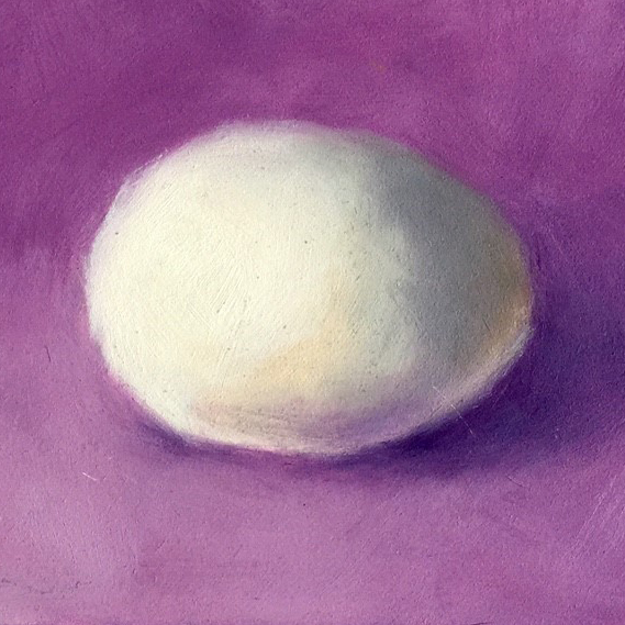 Warm White Painting by Sarah Becktel