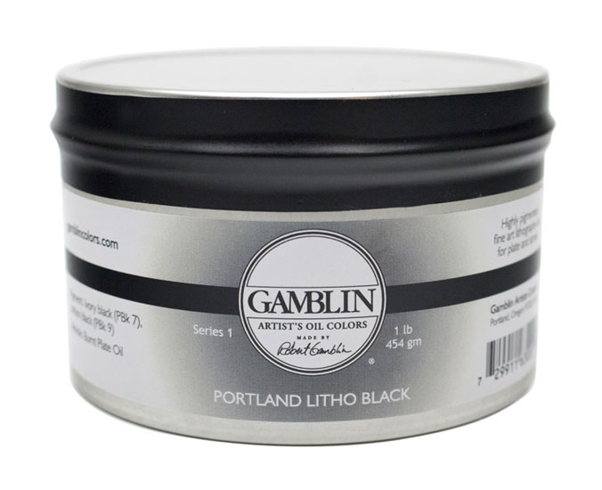 Gamblin Lithography Ink, Portland Black Printmaking Ink