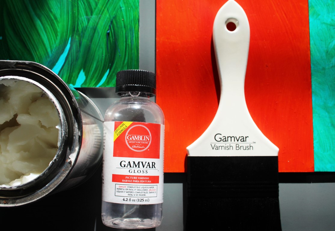 cold wax varnish with gamvar