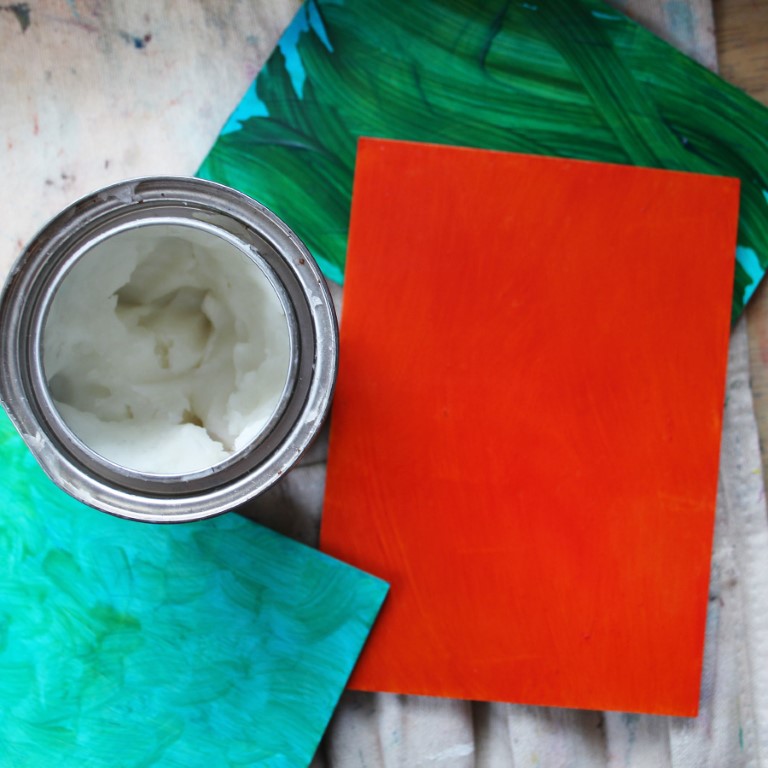 varnishing with cold wax
