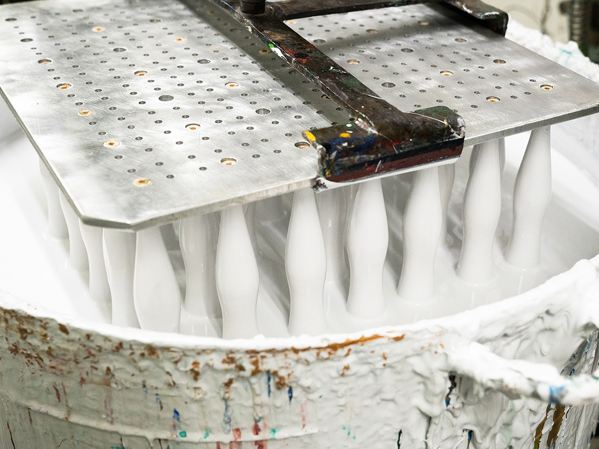Gamblin Studio Knife white-dipped handles