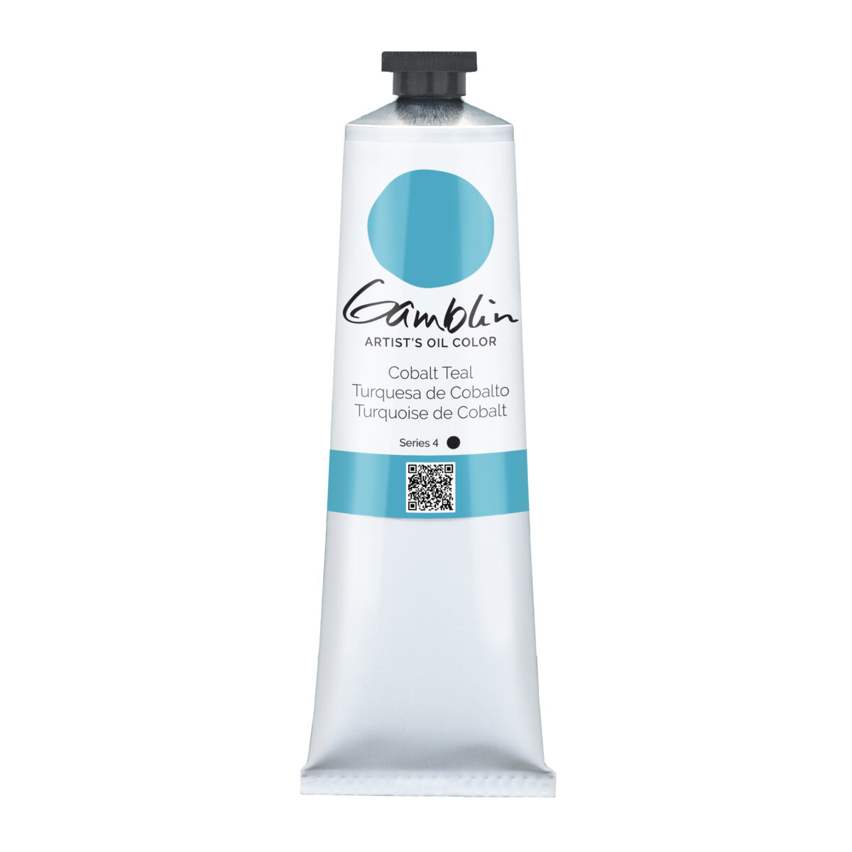 Gamblin Cobalt Teal 150ml tube of Artist Grade Oil Paint